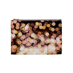 Warm Color Brown Light Pattern Cosmetic Bag (medium) by FunnyCow