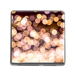 Warm Color Brown Light Pattern Memory Card Reader (square 5 Slot)