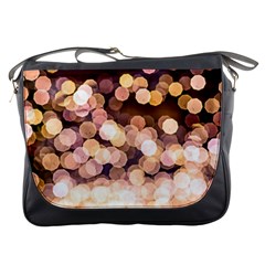 Warm Color Brown Light Pattern Messenger Bags by FunnyCow