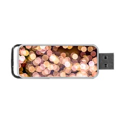 Warm Color Brown Light Pattern Portable Usb Flash (two Sides) by FunnyCow