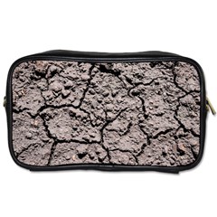 Earth  Dark Soil With Cracks Toiletries Bags by FunnyCow