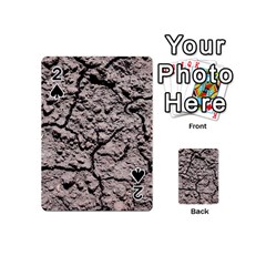 Earth  Dark Soil With Cracks Playing Cards 54 (mini)  by FunnyCow