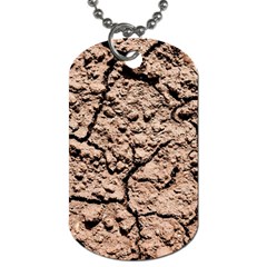 Earth  Light Brown Wet Soil Dog Tag (one Side) by FunnyCow