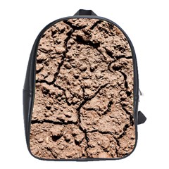 Earth  Light Brown Wet Soil School Bag (large) by FunnyCow