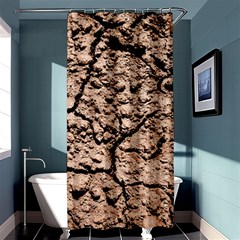 Earth  Light Brown Wet Soil Shower Curtain 36  X 72  (stall)  by FunnyCow