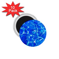 Blue Clear Water Texture 1 75  Magnets (10 Pack)  by FunnyCow