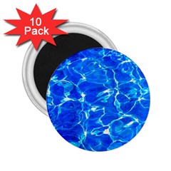 Blue Clear Water Texture 2 25  Magnets (10 Pack)  by FunnyCow