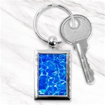 Blue Clear Water Texture Key Chains (Rectangle)  Front