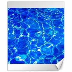 Blue Clear Water Texture Canvas 16  X 20   by FunnyCow