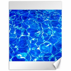 Blue Clear Water Texture Canvas 18  X 24   by FunnyCow