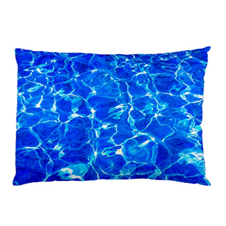 Blue Clear Water Texture Pillow Case