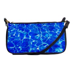 Blue Clear Water Texture Shoulder Clutch Bags by FunnyCow