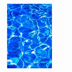 Blue Clear Water Texture Small Garden Flag (two Sides) by FunnyCow