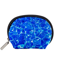 Blue Clear Water Texture Accessory Pouches (small)  by FunnyCow