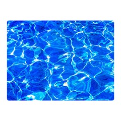 Blue Clear Water Texture Double Sided Flano Blanket (mini)  by FunnyCow