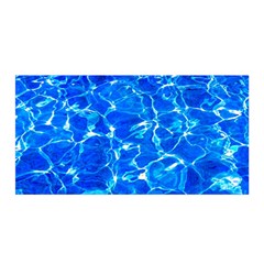 Blue Clear Water Texture Satin Wrap by FunnyCow