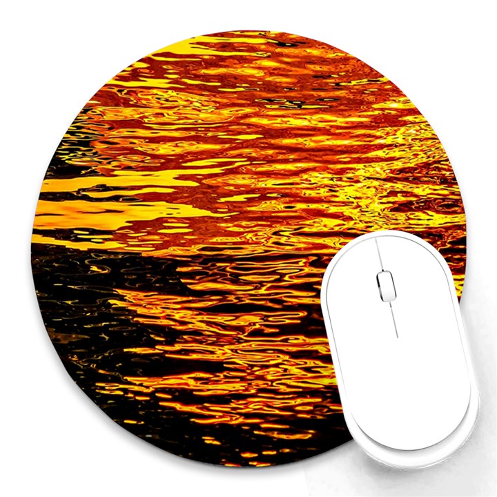 Liquid Gold Round Mousepads