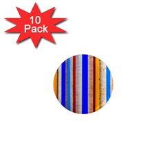 Colorful Wood And Metal Pattern 1  Mini Magnet (10 Pack)  by FunnyCow