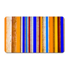 Colorful Wood And Metal Pattern Magnet (rectangular) by FunnyCow