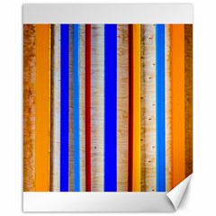 Colorful Wood And Metal Pattern Canvas 16  X 20   by FunnyCow