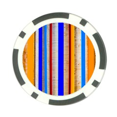 Colorful Wood And Metal Pattern Poker Chip Card Guard (10 Pack) by FunnyCow