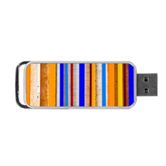 Colorful Wood And Metal Pattern Portable Usb Flash (two Sides) by FunnyCow