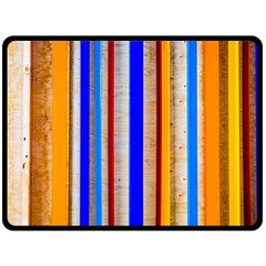 Colorful Wood And Metal Pattern Double Sided Fleece Blanket (large)  by FunnyCow