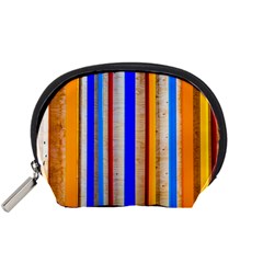 Colorful Wood And Metal Pattern Accessory Pouches (small)  by FunnyCow