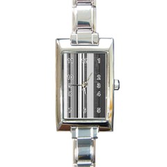 Shades Of Grey Wood And Metal Rectangle Italian Charm Watch by FunnyCow