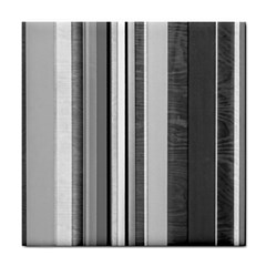 Shades Of Grey Wood And Metal Tile Coasters by FunnyCow