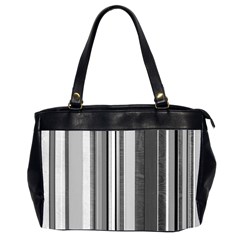 Shades Of Grey Wood And Metal Office Handbags (2 Sides)  by FunnyCow