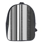 Shades Of Grey Wood And Metal School Bag (XL) Front