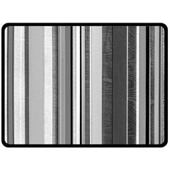 Shades Of Grey Wood And Metal Double Sided Fleece Blanket (large)  by FunnyCow