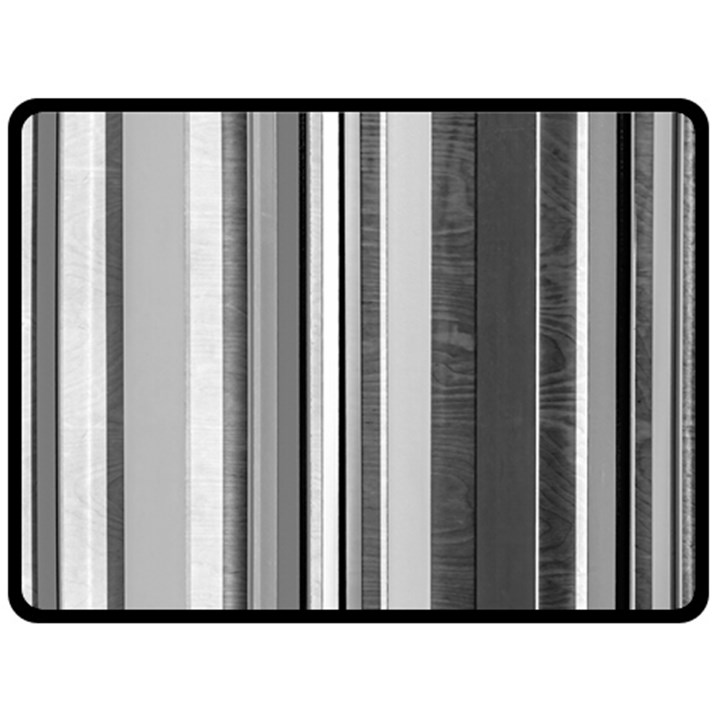 Shades Of Grey Wood And Metal Double Sided Fleece Blanket (Large) 