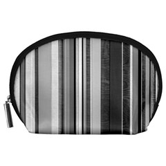 Shades Of Grey Wood And Metal Accessory Pouches (large)  by FunnyCow