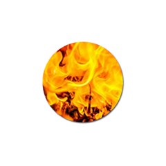 Fire And Flames Golf Ball Marker by FunnyCow