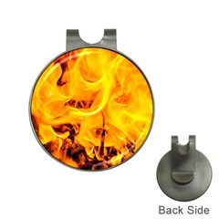 Fire And Flames Hat Clips With Golf Markers by FunnyCow