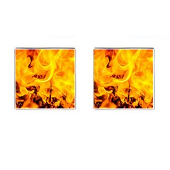 Fire And Flames Cufflinks (square) by FunnyCow