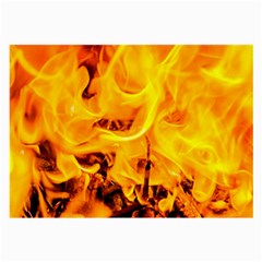 Fire And Flames Large Glasses Cloth (2-side) by FunnyCow