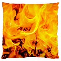 Fire And Flames Standard Flano Cushion Case (one Side) by FunnyCow