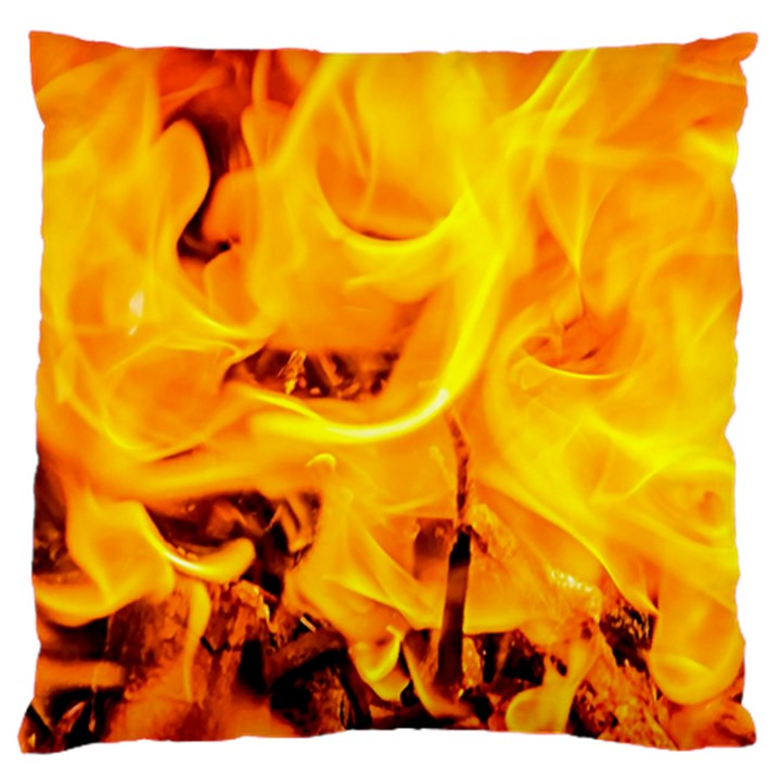 Fire And Flames Standard Flano Cushion Case (One Side)