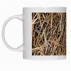 Dry Hay Texture White Mugs by FunnyCow