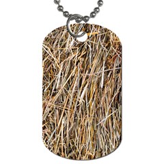 Dry Hay Texture Dog Tag (one Side) by FunnyCow