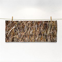 Dry Hay Texture Hand Towel by FunnyCow