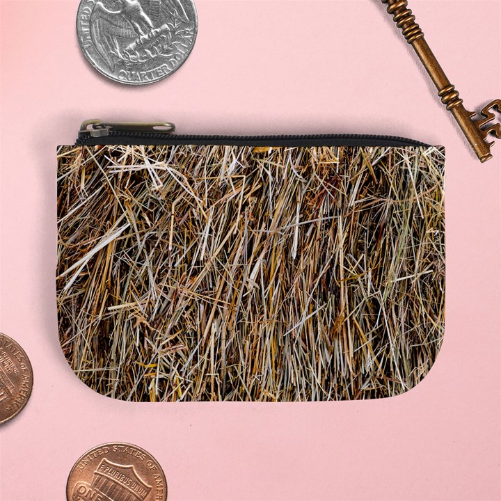 Dry Hay Texture Mini Coin Purses