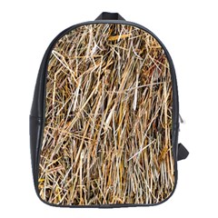 Dry Hay Texture School Bag (large) by FunnyCow