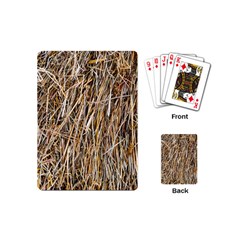 Dry Hay Texture Playing Cards (mini)  by FunnyCow