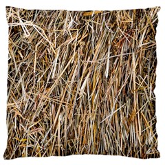 Dry Hay Texture Large Cushion Case (two Sides) by FunnyCow