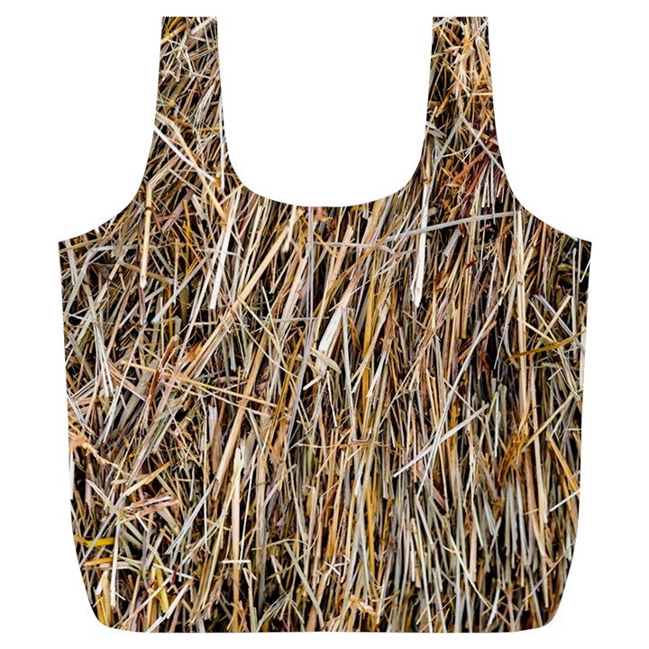 Dry Hay Texture Full Print Recycle Bags (L) 