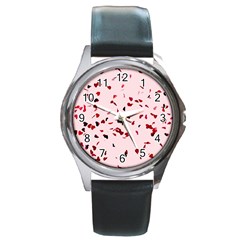 Love Is In The Air Round Metal Watch by FunnyCow